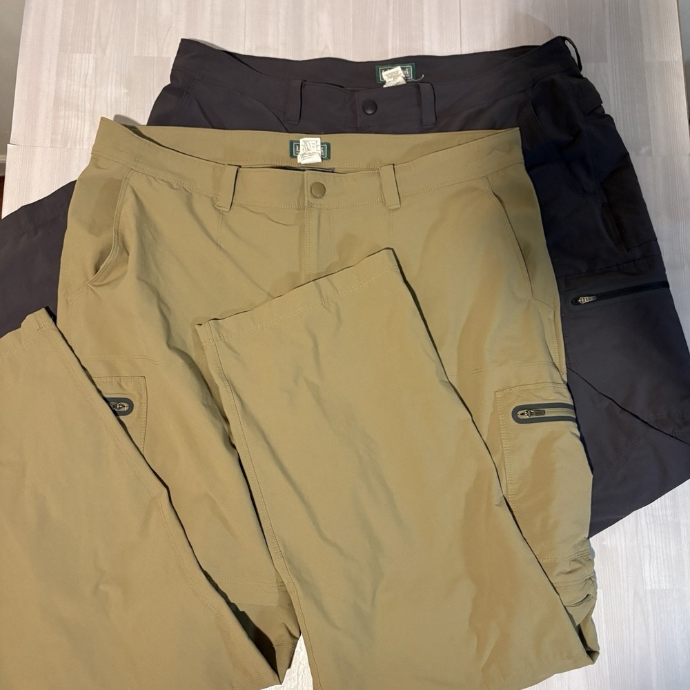 LOT OF 2 LL Bean Convertible Hiking Pants Shorts Men's Size 40x34 Outdoor